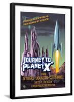 Journey to Planet X-Lantern Press-Framed Art Print