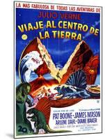 JOURNEY TO THE CENTER OF THE EARTH, (aka VIAJE AL CENTRO DE LA TIERRA), Argentinan poster, 1959-null-Mounted Art Print