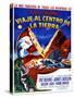 JOURNEY TO THE CENTER OF THE EARTH, (aka VIAJE AL CENTRO DE LA TIERRA), Argentinan poster, 1959-null-Stretched Canvas