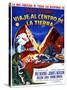 JOURNEY TO THE CENTER OF THE EARTH, (aka VIAJE AL CENTRO DE LA TIERRA), Argentinan poster, 1959-null-Stretched Canvas