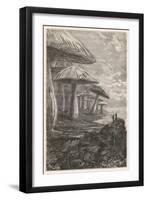 Journey to the Centre of the Earth-?douard Riou-Framed Art Print