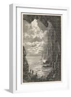 Journey to the Centre of the Earth-?douard Riou-Framed Art Print