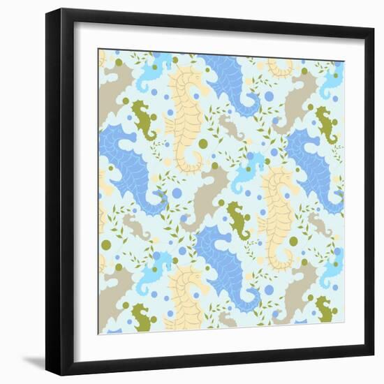 Journey under the Sea Part 01-Asmaa’ Murad-Framed Giclee Print