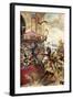 Joust Held on London Bridge-Richard Beavis-Framed Giclee Print