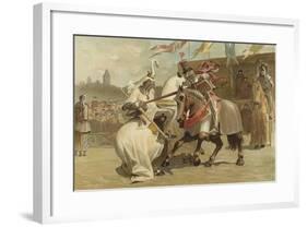 Jousting, 15th Century-null-Framed Giclee Print