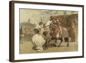 Jousting, 15th Century-null-Framed Giclee Print