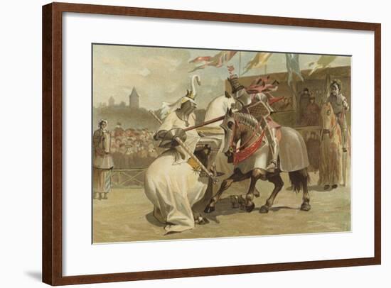 Jousting, 15th Century-null-Framed Giclee Print