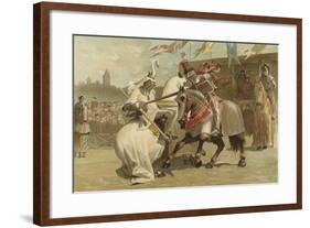 Jousting, 15th Century-null-Framed Giclee Print