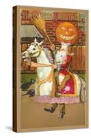 Jousting Jack O'Lantern-null-Stretched Canvas