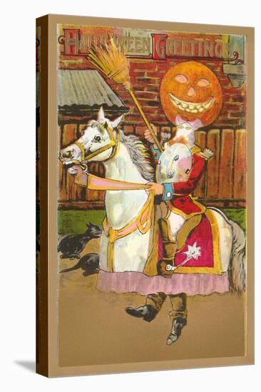 Jousting Jack O'Lantern-null-Stretched Canvas