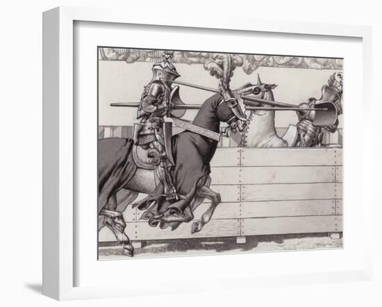 Jousting Knights-Pat Nicolle-Framed Giclee Print