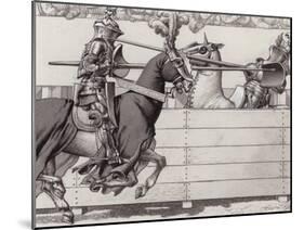 Jousting Knights-Pat Nicolle-Mounted Giclee Print