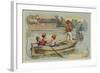 Jousting on the Water-null-Framed Giclee Print