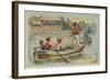 Jousting on the Water-null-Framed Giclee Print