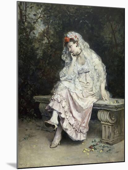 Joven Dama En Un Jardin-Raimundo Madrazo-Mounted Giclee Print