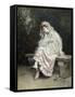 Joven Dama En Un Jardin-Raimundo Madrazo-Framed Stretched Canvas