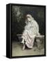 Joven Dama En Un Jardin-Raimundo Madrazo-Framed Stretched Canvas