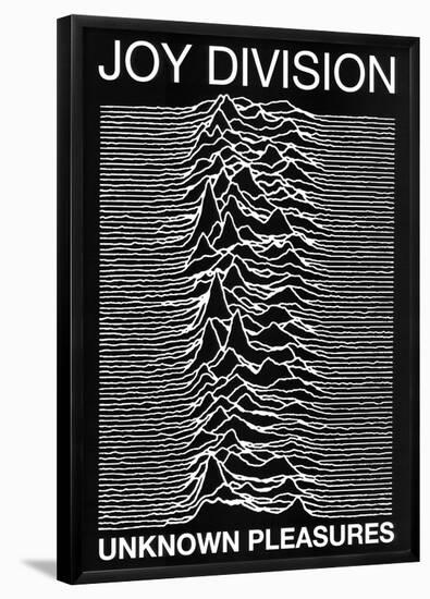 Joy Division punk Poster Unknown Pleasures Ian Curtis-null-Framed Poster