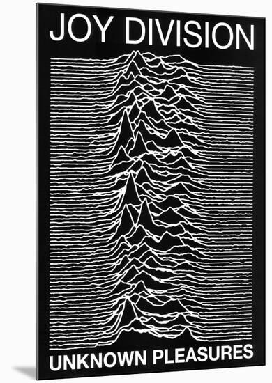 Joy Division punk Poster Unknown Pleasures Ian Curtis-null-Mounted Poster