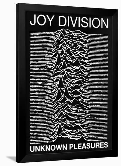 Joy Division punk Poster Unknown Pleasures Ian Curtis-null-Framed Poster