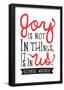 Joy Is Not In Things-null-Framed Poster