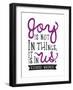 Joy Is Not In Things-null-Framed Art Print