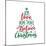 Joy Love Hope Peace Believe Christmas - Calligraphy Text, with Stars.-Regina Tolgyesi-Mounted Photographic Print