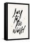 Joy to the World-Kubistika-Framed Stretched Canvas