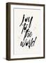 Joy to the World-Kubistika-Framed Giclee Print