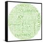 Joy. Word Collage On White Background. Illustration With Different Association Terms-Login-Framed Stretched Canvas