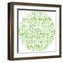 Joy. Word Collage On White Background. Illustration With Different Association Terms-Login-Framed Art Print