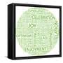 Joy. Word Collage On White Background. Illustration With Different Association Terms-Login-Framed Stretched Canvas