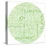 Joy. Word Collage On White Background. Illustration With Different Association Terms-Login-Stretched Canvas