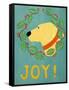 Joy Yellow-Stephen Huneck-Framed Stretched Canvas