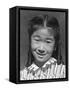 Joyce Yuki Nakamura at Manzanar, 1943-Ansel Adams-Framed Stretched Canvas