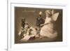 Joyeux Noel, Angel with Toys and Tree-null-Framed Premium Giclee Print