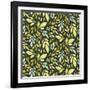 Joyeux Noel Pattern-Yachal Design-Framed Giclee Print