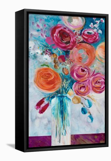 Joyful Blooms-Jurgen Gottschlag-Framed Stretched Canvas