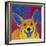 Joyful Corgi-Angela Bond-Framed Art Print