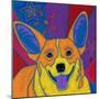 Joyful Corgi-Angela Bond-Mounted Art Print