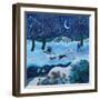 Joyful Dogs, 2023 (Acrylics on Canvas)-Lisa Graa Jensen-Framed Giclee Print