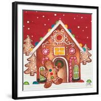 Joyful Gingerbread Village I-Elizabeth Medley-Framed Art Print
