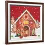 Joyful Gingerbread Village I-Elizabeth Medley-Framed Art Print