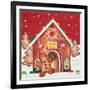 Joyful Gingerbread Village I-Elizabeth Medley-Framed Art Print