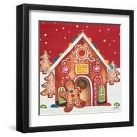 Joyful Gingerbread Village I-Elizabeth Medley-Framed Art Print