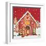 Joyful Gingerbread Village I-Elizabeth Medley-Framed Art Print