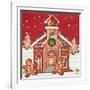 Joyful Gingerbread Village II-Elizabeth Medley-Framed Art Print