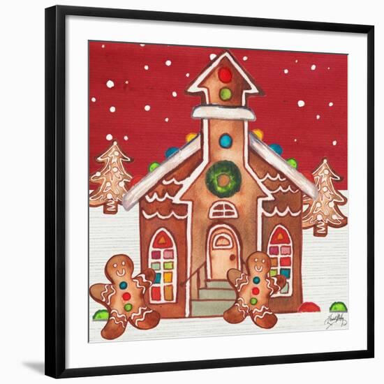 Joyful Gingerbread Village II-Elizabeth Medley-Framed Art Print