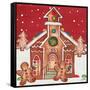 Joyful Gingerbread Village II-Elizabeth Medley-Framed Stretched Canvas
