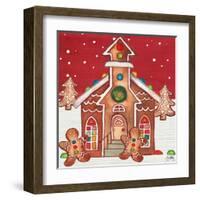 Joyful Gingerbread Village II-Elizabeth Medley-Framed Art Print